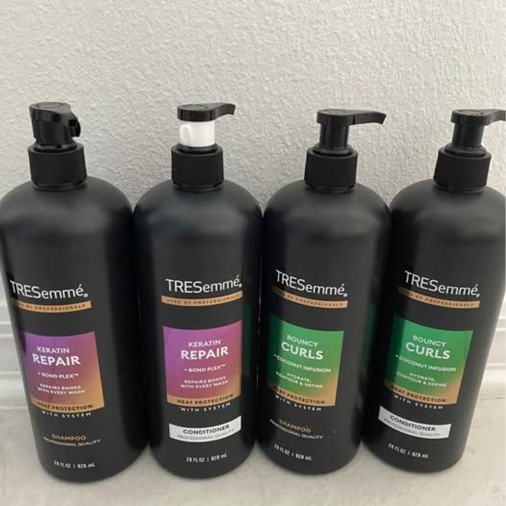 4 Brand New Tresemme shampoo and conditioner bundle set 28oz each bottle